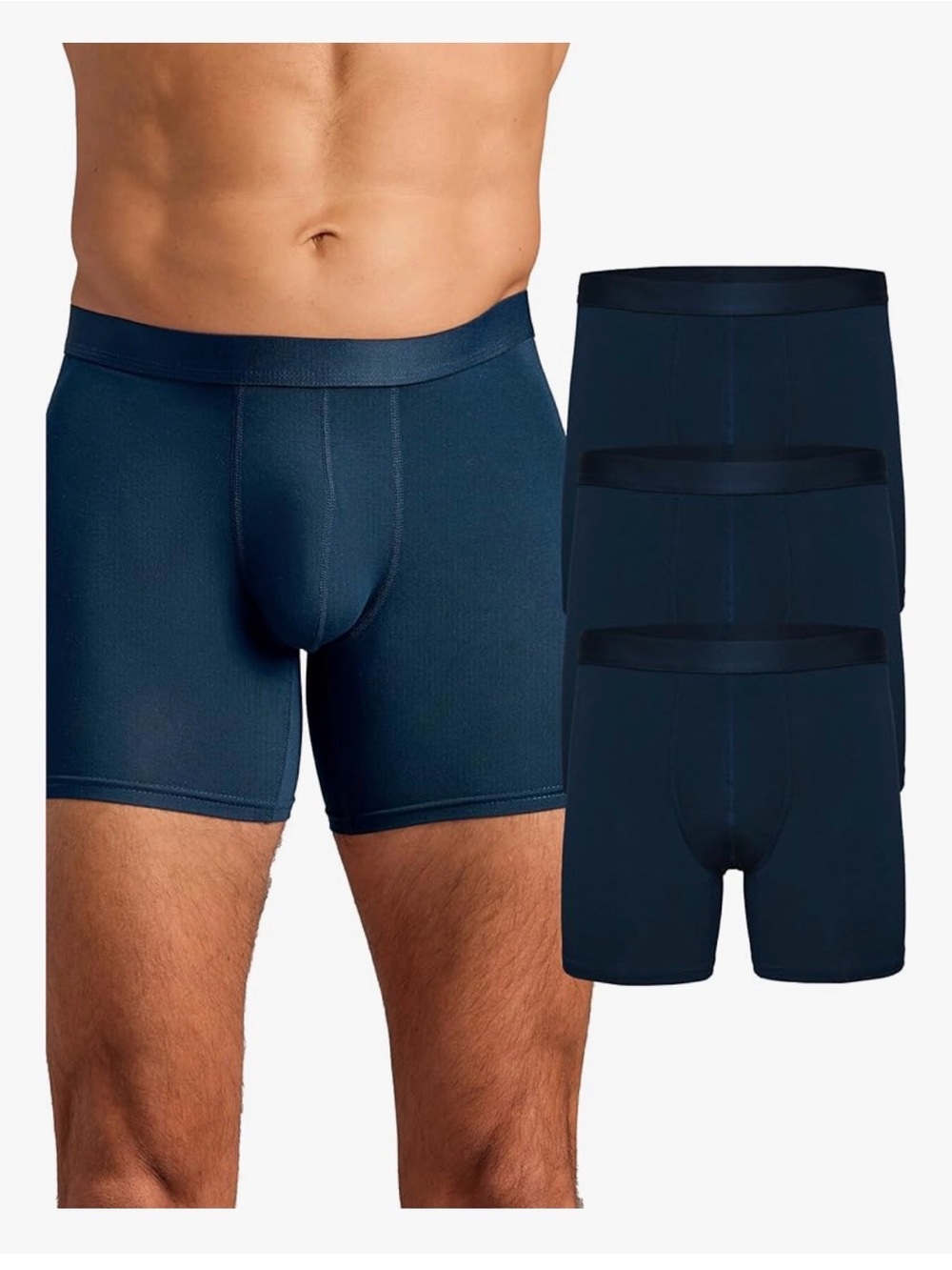 NWT True Classic Navy Boxer Briefs - Pack of 3